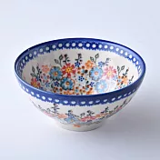 波蘭陶 蔚藍橙光系列 中式麵碗 15cm 波蘭手工製