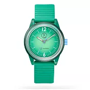 Q&Q SmileSolar｜春夏拚色款 012太陽能手錶-草皮綠/35mm