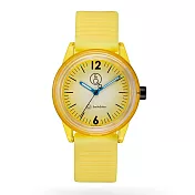 Q&Q SmileSolar｜春夏拚色款 009太陽能手錶-閃耀黃/35mm