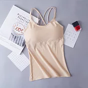 CS22 無痕內搭透氣孔braT背心3色(1入2件)-2入 F 膚色