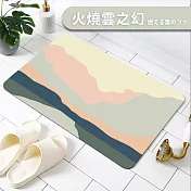 【CLOUDWAYS】日式好評極雲質感嫩踩軟觸地墊 (設計地墊 質感地墊) 火燒雲之幻