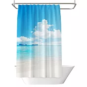 【巴芙洛】繽紛簡約防水防霉加厚浴簾/拉簾 藍天白雲