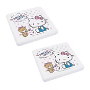 三麗鷗Sanrio Hello Kitty 珪藻土吸水杯墊 (2入/組) 蜜蘋果款
