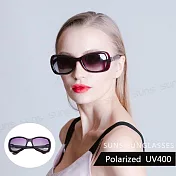 【SUNS】淑女偏光墨鏡 時尚香檳紫名媛款 寶麗來太陽眼鏡 防眩光 抗UV400