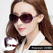 【SUNS】淑女偏光墨鏡 法式優雅仙境紫名媛款 寶麗來太陽眼鏡 防眩光 抗UV400