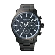 Roven Dino羅梵迪諾 金牌特務三眼時尚腕錶-黑