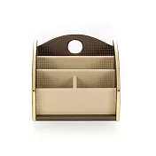 Finara費納拉-精緻皮革豪邸手工製雙排多功能遙控器置物盒-華山川-