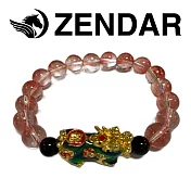 【ZENDAR】國際精品 草莓晶變色貔貅手鍊(224734)