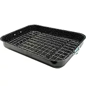 《EXCELSA》料理不沾濾油烤盤 | 料理烤盤 濾油架瀝油烤盤 - 36.5cm