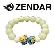【ZENDAR】國際精品 青玉變色貔貅手鍊(225421)