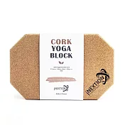 【INEXTION】Cork Yoga Block 羽量級八角軟木磚 60D