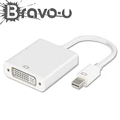 Bravo-u Mini DisplayPort(公)對DVI24+5(母)視頻轉接線24cm_白