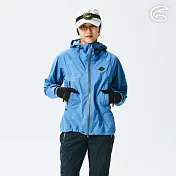 ADISI 女Xpore-3L防水透氣連帽外套AJ2291010 (XS-2XL) / 防風 防潑水 快乾 輕量 環保 阻菌 S 藍鈴紫