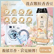 (任選2瓶超值組)日本P&G Lenor蘭諾-Eau de Luxe法式奢華頂級12週衣物芳香顆粒香香豆520ml/瓶(滾筒式或直立式洗衣機皆適用) 純淨百合(米黃色)*2瓶