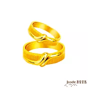 J’code真愛密碼金飾 攜手未來黃金成對戒指