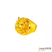 J’code真愛密碼金飾 龍騰黃金男戒指