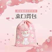 Deseno 笛森諾 春漾浪漫旅行束口揹包收納包-瑪莉貓