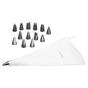 《KitchenCraft》轉接頭+14花嘴擠花袋組 | 裱花袋 轉接頭+14花嘴擠花袋組