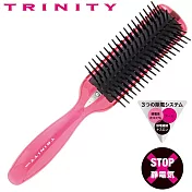 日本製VeSS專業3程序抗靜電髮梳TRINITY抗菌魔髮梳TY-980(適受損染燙髮量多;導電彈性體+不鏽鋼除電纖維+接地片)