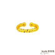 J’code真愛密碼金飾 有虎抱(有福報)黃金戒指