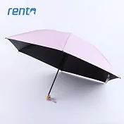 【rento】日式超輕黑膠蝴蝶晴雨傘 紫丁香