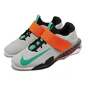 Nike 舉重鞋 Savaleos 男鞋 灰 健身 訓練 重訓 穩定 支撐 透氣 運動鞋 CV5708-083 27cm GREY/GREEN