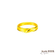 J’code真愛密碼金飾 相互扶持黃金戒指 - 女