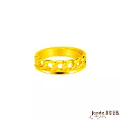 J’code真愛密碼金飾 愛鍊你黃金戒指 - 男