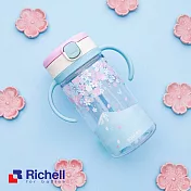 【Richell 利其爾】臺日友好臺灣限定版 LC 吸管水杯 320ml - 櫻花海