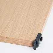 【MUJI 無印良品】SUS追加棚/橡木黑鉤/84N