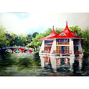 【玲廊滿藝】張偉鈺-台中公園52x38cm