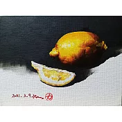 【玲廊滿藝】(阿力)余思瑩-金黃檸檬 24x18cm