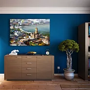 【御畫房】城市印象 國家一級畫師手繪油畫60×90cm VF-17 (客製商品)