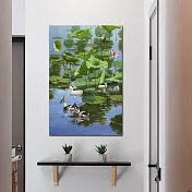 【御畫房】春水遊 國家一級畫師手繪油畫60×90cm VF-27 (客製商品)