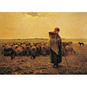 【台製拼圖】HM52-609 名畫系列-米勒 牧羊女與羊群 (520片)
