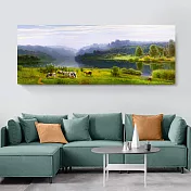 【御畫房】秘境之三 國家一級畫師手繪油畫60×120cm VF-51 (客製商品)