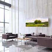 【御畫房】一碧千里 國家一級畫師手繪油畫60×120cm VF-55 (客製商品)