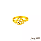 J’code真愛密碼金飾 閃耀玫瑰黃金戒指