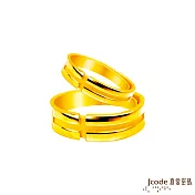 J’code真愛密碼金飾 誓約之戒黃金成對戒指
