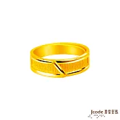 J’code真愛密碼金飾 相伴左右黃金男戒指
