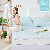 《DUYAN 竹漾》Cool-Fi 瞬間涼感6D冰涼墊 / 加大 / 落花漫雪