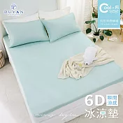 【DUYAN 竹漾】Cool-Fi 瞬間涼感6D冰涼墊 / 加大 / 綠松花