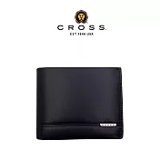 【CROSS】台灣總經銷 限量2折起 頂級義大利小牛皮9卡男用皮夾 洛非諾系列 全新專櫃展示品 (黑色 贈禮盒提袋)