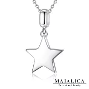 Majalica純銀項鍊小星星女鍊S925純銀短項鏈抗過敏吊墜鎖骨鍊 聖誕節交換禮物推薦 PN7101 45cm PN7101 項鍊乙條