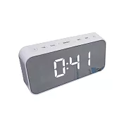 【KINYO】多功能時尚鏡面電子鐘 TD-393