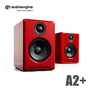 Audioengine A2+ wireless主動式立體聲藍牙書架喇叭-紅色