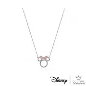 Disney Jewellery 閃耀米妮純銀鍍14K玫瑰金水晶項鍊by Couture Kingdom