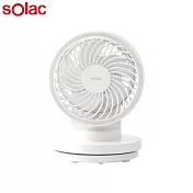 sOlac 6吋 DC無線行動風扇(四色) SFA-F01 W 月光白
