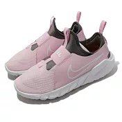 Nike 童鞋 Flex Runner 2 GS 大童 粉紅色 襪套 皮革 運動鞋 DJ6038-600
