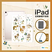【Knocky原創聯名】iPad Pro 11 (2022/2021 ) 保護殼『花開虎貴』 Astrid W 阿脆 畫作 右側內筆槽（筆可充電）